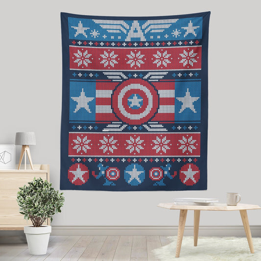 Captain's Christmas Sweater - Wall Tapestry