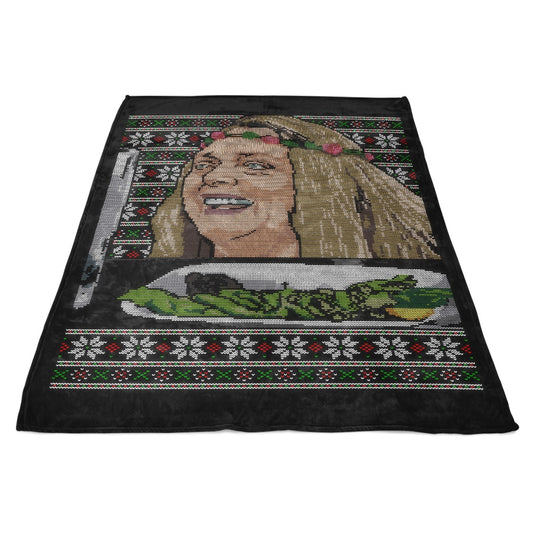 Carol Yelled at Sweater - Fleece Blanket