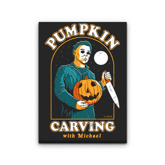 Carving with Michael - Canvas Print