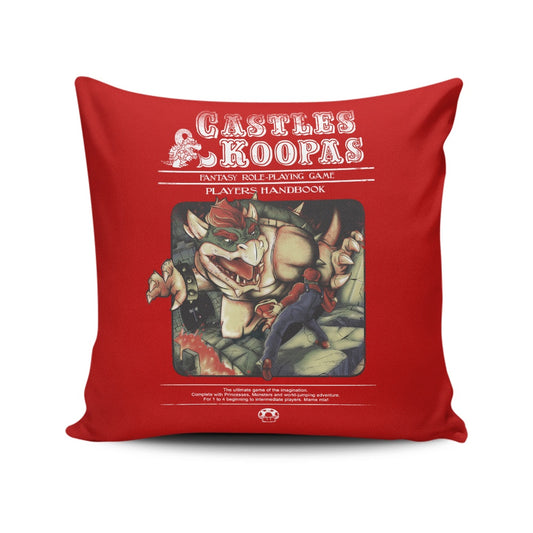 Castles and Koopas - Throw Pillow
