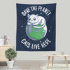 Cats Live Here - Wall Tapestry