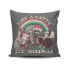 Catty Li'l Hissmas - Throw Pillow