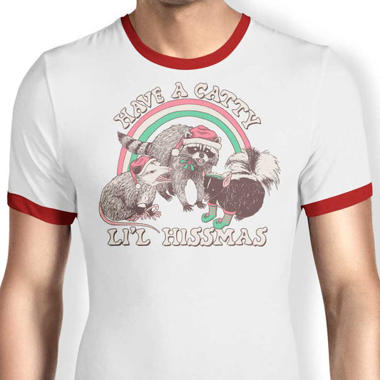 Catty Li'l Hissmas - Ringer T-Shirt
