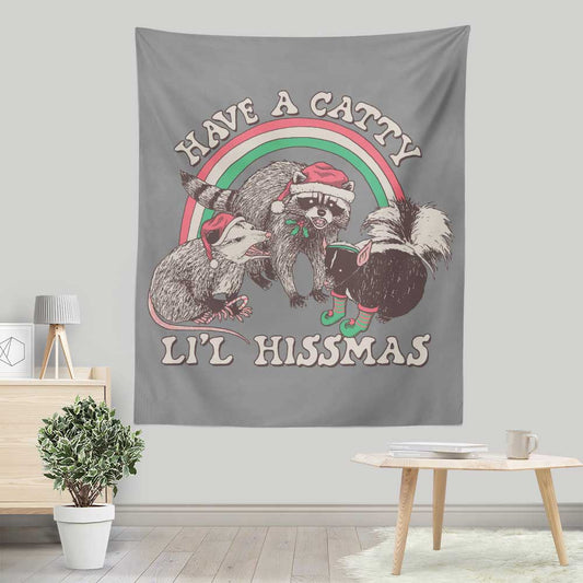 Catty Li'l Hissmas - Wall Tapestry
