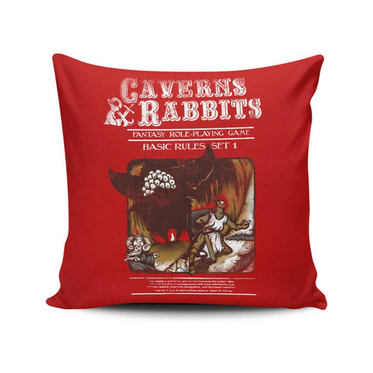 Caverns and Rabbits - Throw Pillow