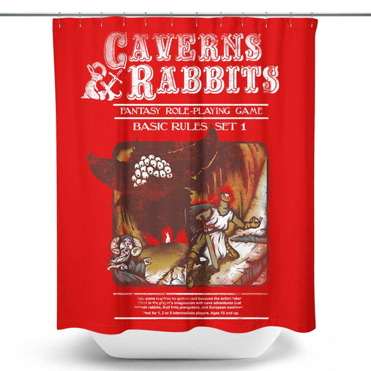 Caverns and Rabbits - Shower Curtain