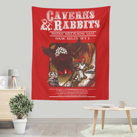 Caverns and Rabbits - Wall Tapestry