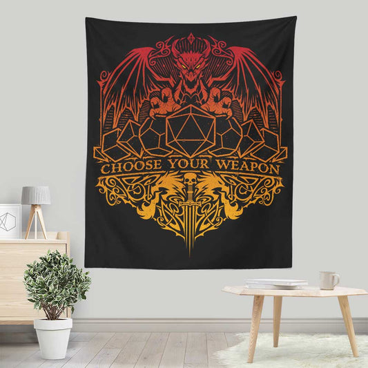 Choose Your Weapon - Wall Tapestry
