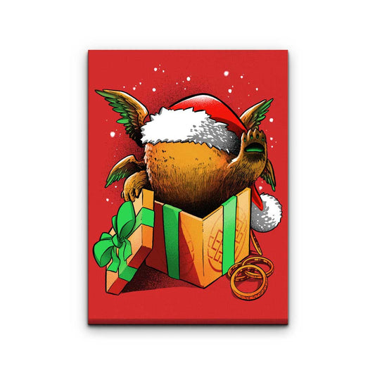 Christmas Chicken Pig - Canvas Print