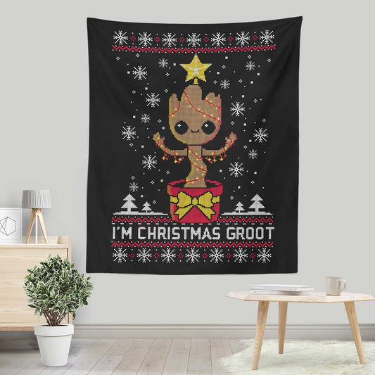 Christmas Groot - Wall Tapestry