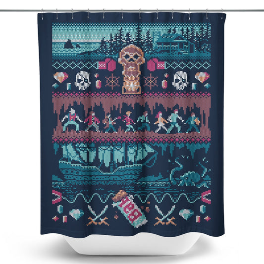 Christmas in the Goondocks - Shower Curtain