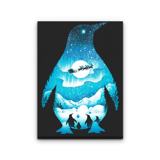 Christmas Penguin - Canvas Print
