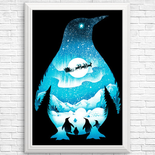 Christmas Penguin - Posters & Prints