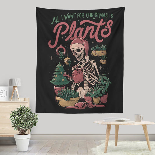 Christmas Plants - Wall Tapestry