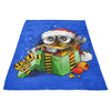 Christmas Robot - Fleece Blanket