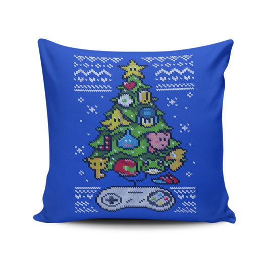 Classic Gaming Christmas - Throw Pillow