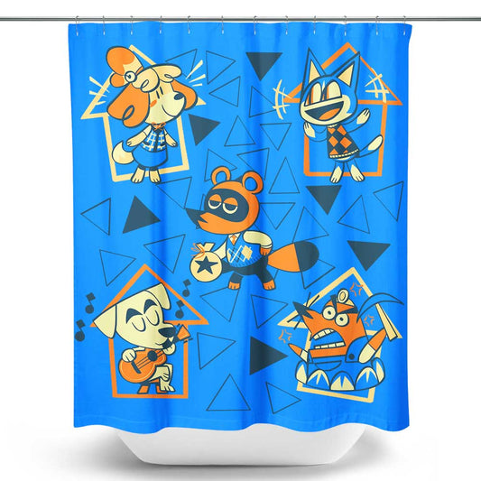 Classic Neighbors - Shower Curtain