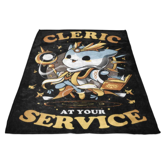 Cleric at Your Service - Fleece Blanket