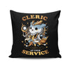 Cleric at Your Service - Throw Pillow