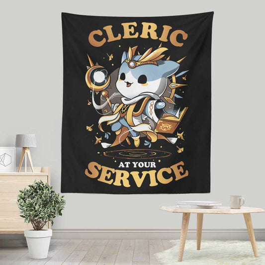Cleric at Your Service - Wall Tapestry