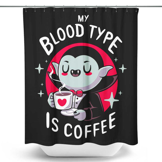 Coffee Vampire - Shower Curtain