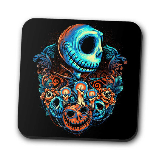 Colorful Pumpkin King - Coasters