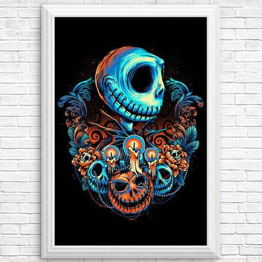 Colorful Pumpkin King - Posters & Prints