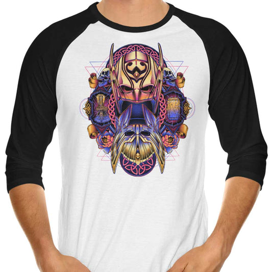 Colorful Thunder - 3/4 Sleeve Raglan T-Shirt