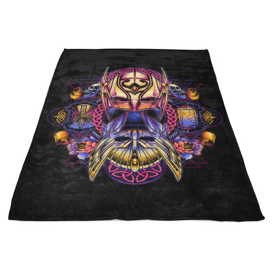 Colorful Thunder - Fleece Blanket