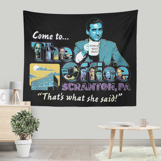 Come to Scranton - Wall Tapestry