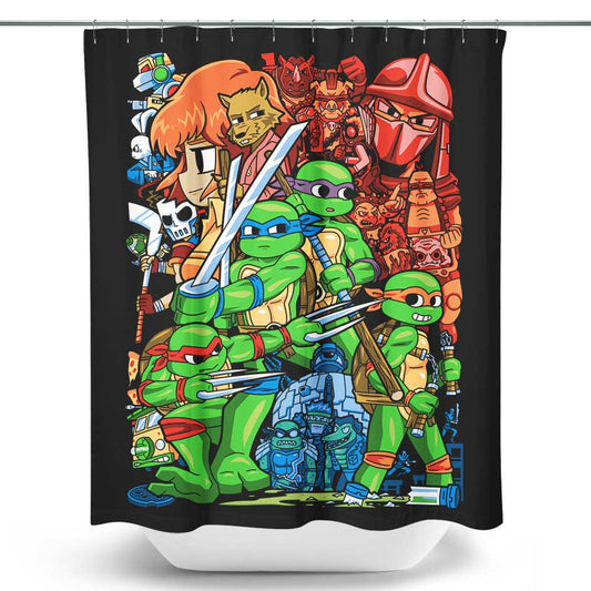 Cowabunga Pilgrim - Shower Curtain