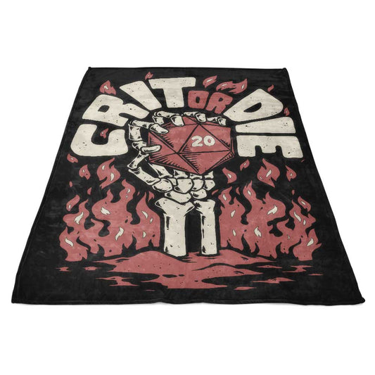 Crit or Die - Fleece Blanket