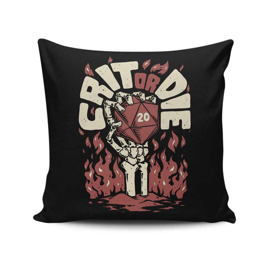 Crit or Die - Throw Pillow