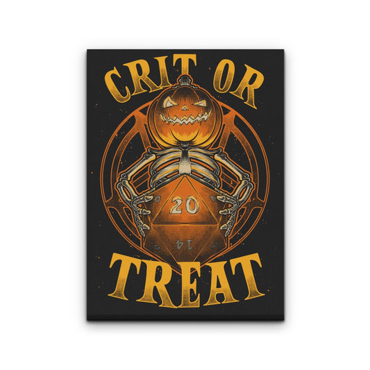 Crit or Treat - Canvas Print