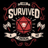 Critical Hit Survivor - Canvas Print