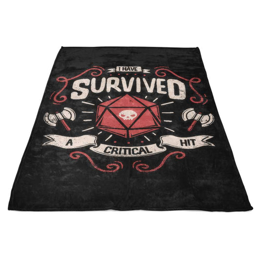 Critical Hit Survivor - Fleece Blanket