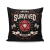 Critical Hit Survivor - Throw Pillow