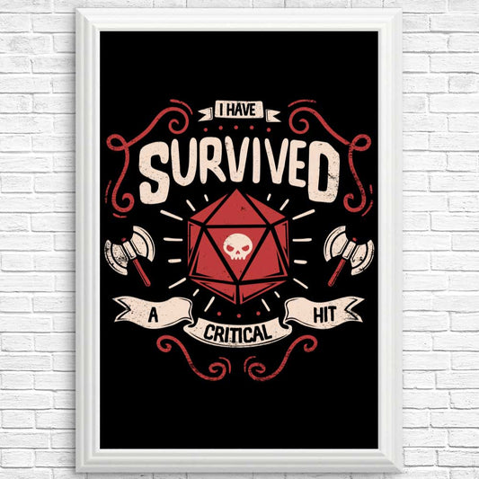 Critical Hit Survivor - Posters & Prints