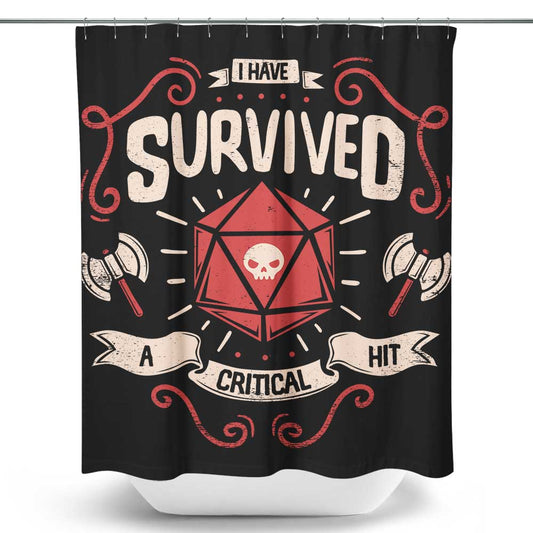 Critical Hit Survivor - Shower Curtain