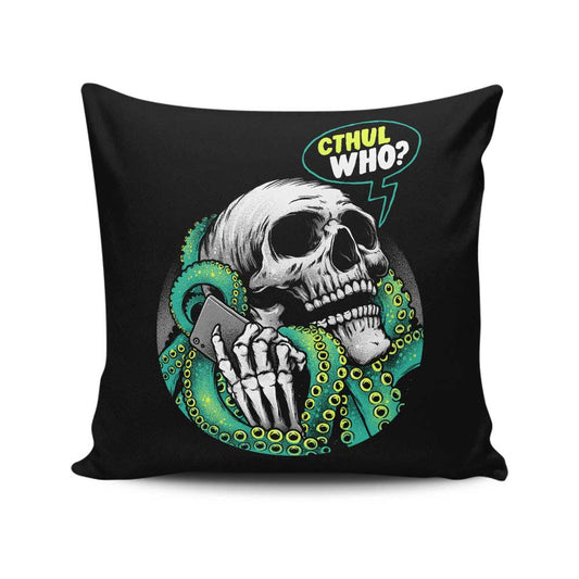 Cthul-Who - Throw Pillow