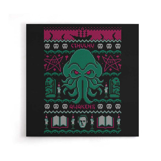 Cthulhu Awakens Sweater - Canvas Print