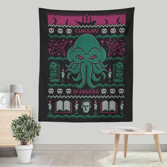 Cthulhu Awakens Sweater - Wall Tapestry