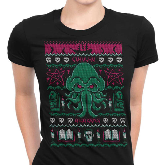 Cthulhu Awakens Sweater - Women's Apparel