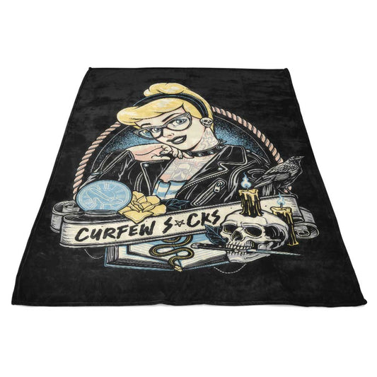 Curfew Sucks - Fleece Blanket