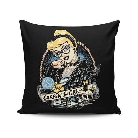 Curfew Sucks - Throw Pillow
