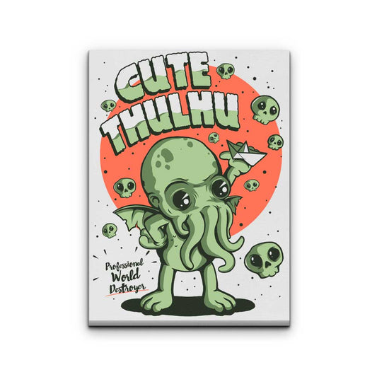Cute-thulhu - Canvas Print
