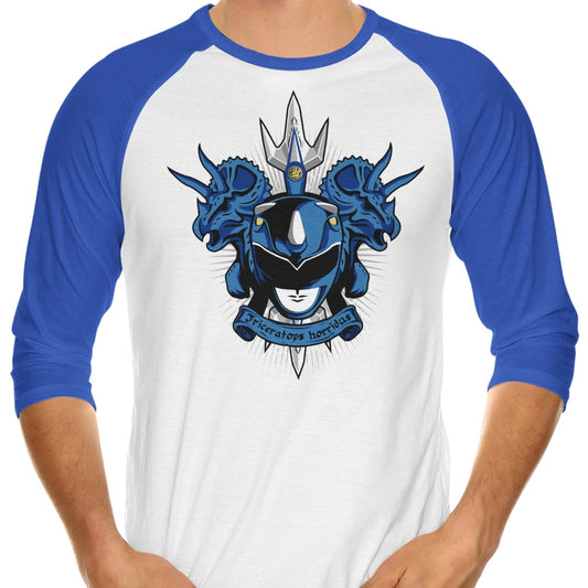 Cyaneus Triceratops Horridus - 3/4 Sleeve Raglan T-Shirt