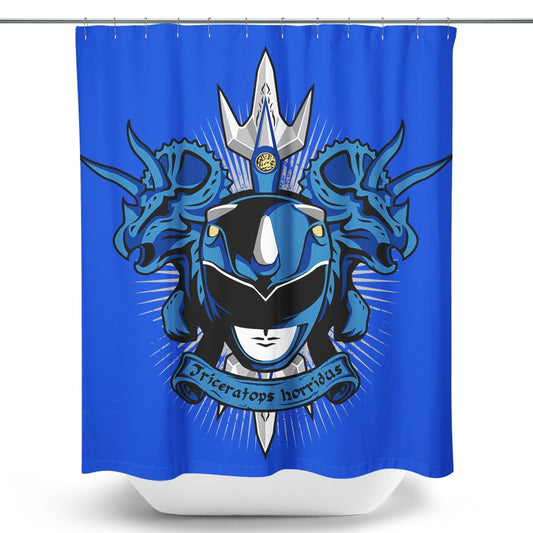 Cyaneus Triceratops Horridus - Shower Curtain