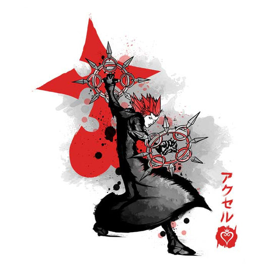 Dancing Flames Sumi-e - Throw Pillow