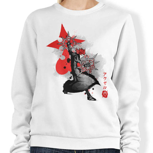 Dancing Flames Sumi-e - Sweatshirt